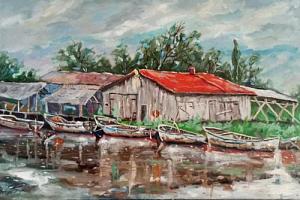 баркасы на реке