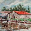 баркасы на реке