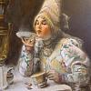 Вольная копия Маковского К.Е. «За чаем»