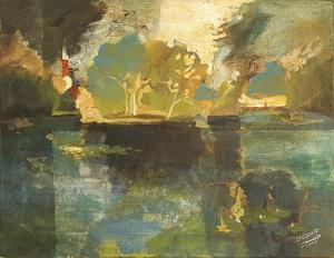 Чёрное озеро. Перед грозой