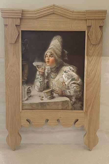 Вольная копия Маковского К.Е. «За чаем»